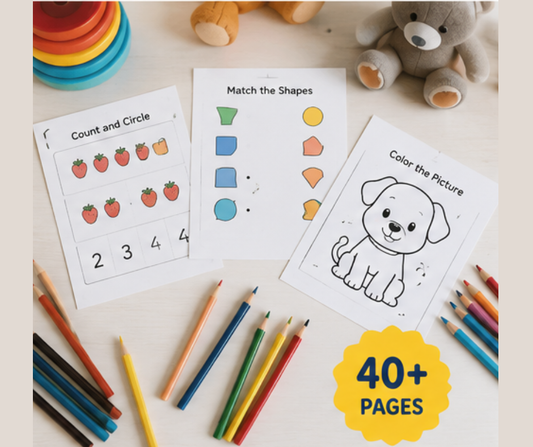 Kids Printable Mini Bundle — 30 Worksheet Packs