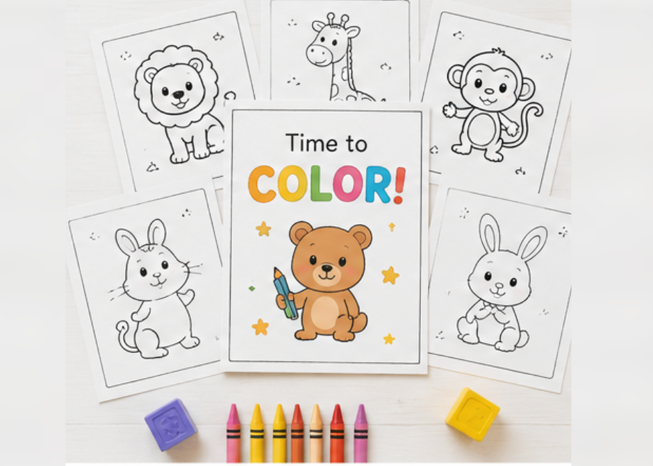 Kids Printable Worksheet Pack — Single Theme
